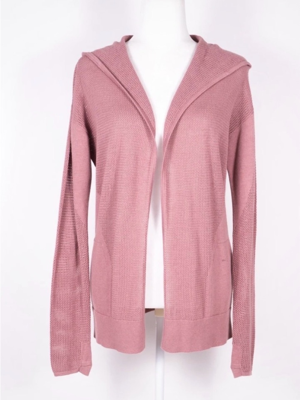 Lululemon Open-Front Knit Cardigan Sweater - Dusty Rose- Small